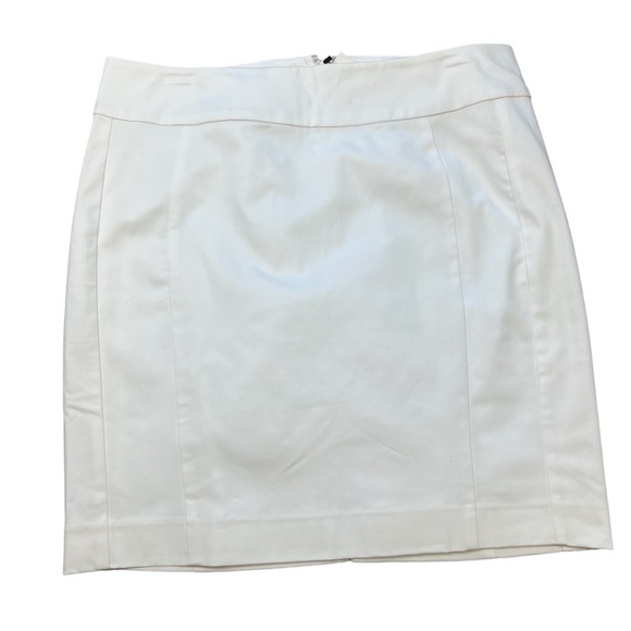 Express Mid Rise White Lined Pencil Skirt - NWT - Picture 1 of 5